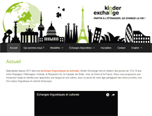 Tablet Screenshot of kinderexchange.org
